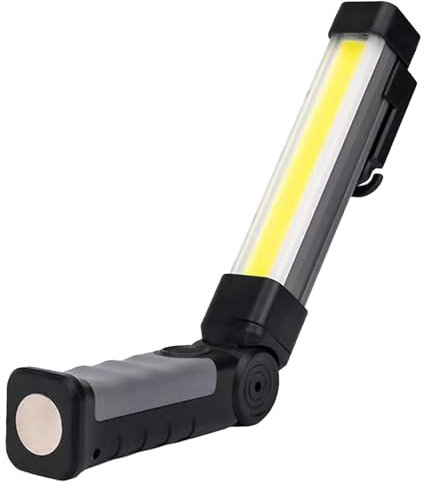 Lampe De Travail Rechargeable Pivotante À 90 °, 5 Modes, Lampe D'inspection À Led Avec Crochet, Lampe D'inspection Portable, Lampe De Travail À Led, Lampes De Travail Portables Rechargeables Pour