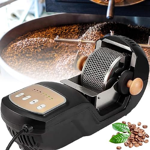 GBHJJ Chicchi di caffè Elettrico, Tostatrice per Chicchi caffè ad Aria Calda 300G, con 7 Livelli Regolabili, Tostatrice Elettrica Professionale per Chicchi caffè Casa/Ristorante/Fai da Te,220V