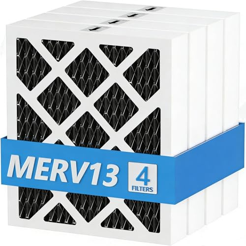 Lot de 4 filtres à charbon MERV 13 compatibles avec Sanidry Sedona Filtre déshumidificateur pn07126 de rechange pour Sanidry