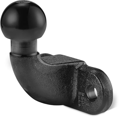 Amazon Basics Hitch Trailer Ball, 50mm Ball Diameter, up to 3,500KG Load Capacity, with E-Approval, approx. 13.0cm x 13.3cm x 9.8 cm, Black