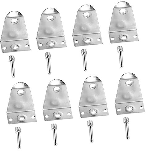 SHINEOFI 8Ensembles Stainless Steel Blind Brackets With Pin Bolts For Blinds Durable And Easy To Install