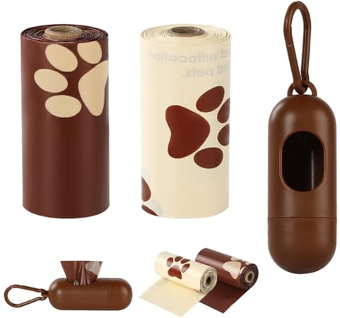 600 Sacchetti Portatili Per Escrementi Di Cane,Profumati, A Prova Di Perdite Per Cani Con Dispenser E Clip Sacchettini Per Cani, Raccogli Feci, Pet Bag