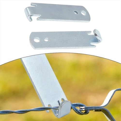 Tidevib Confezione da 2 strumenti di tensione per filo spinato, strumento manuale in metallo per filo spinato e corda, per silvicoltura, ranch e costruzioni