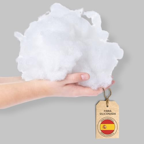 HOME DESIGN & CONFORT® Relleno de Microfibra 100% Poliéster | Relleno para Cojines de Almohada, Peluches, Manualidades, Sofás, etc.. (1, Kilogramos)
