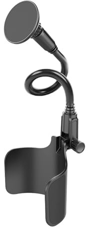 Generico Porta Telefono Da Bicchiere Per Auto - Portabicchiere Magnetico Rotante A 360° - Supporto Telefono da Bicchiere,Per Smartphone Cellulari SUV Camper Berlina Furgone