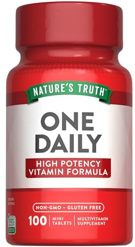Nature's Truth One Daily Multivitamin | 100 Mini Tablets | for Men and Women | Non-GMO & Gluten Free Supplement