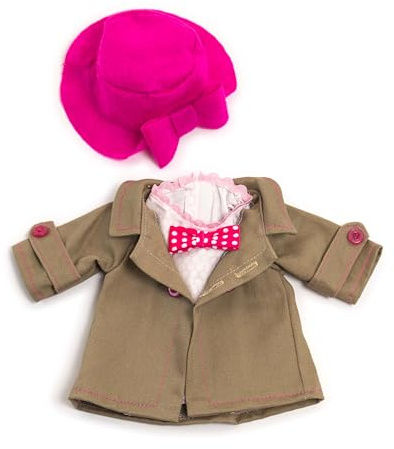Miniland Conjunto de Primavera con Gabardina y Vestido para muñeco de 32cm