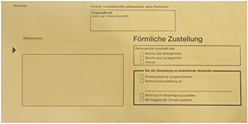 RNKVERLAG 2045 - Zustellungsumschlag innerer DIN Lang - ohne Sichtfenster, 80 g/m², 500 Stück