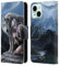 Head Case Designs Officially Licensed Anne Stokes Protector Wolves Leather Book Wallet Case Cover Compatible With Apple iPhone 13 Mini