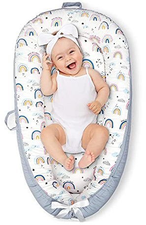 Balakaka Baby Nest Pod for Newborn, Soft Breathable Baby Sleep Pod for 0-18 Months for Overnight Sleep, Portable Infant Lounger Baby Essentials for Newborn Baby Gifts