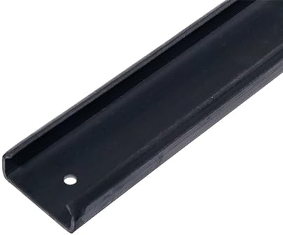 Mytee Products C Track Sliding Winch Track - 3 feet Steel Black Powder Coated - for Flatbed Trailer - Weld-On/Bolt-On Bottom Mount for Cargo Tie Down