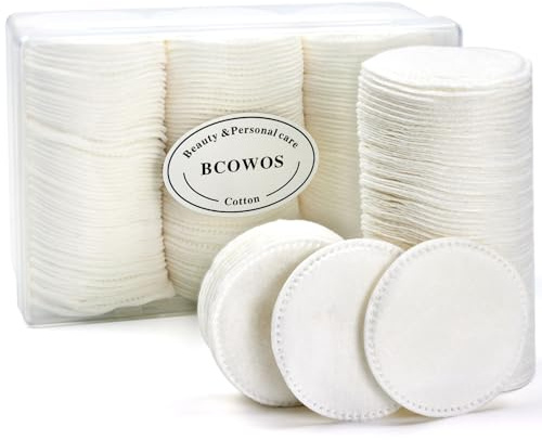160PCS Cotton Rounds, Cotton Pads for Face, Soft Lint-Free Super Absorbent