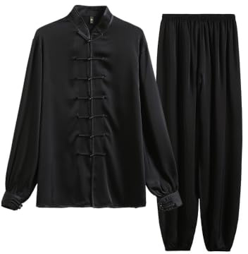 Kung Fu uniform för män tröja kostym kampsport Wing Chun Tai Chi Training Cloth Pants Daily Wear