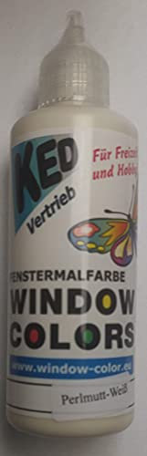 Creall Window-Color-Premiumfarbe Fensterfarben frei wählbar auch Konturenfarbe (Perl-Weiss) ERSATZARTIKEL
