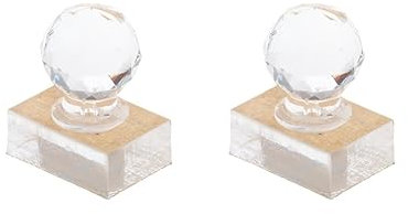 2 Set Puder Pressstempel DIY Foundation Rouge Stempel für Make-up 2,5 x 1,2 x 3 cm, transparent