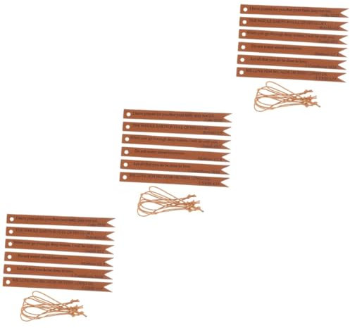 Mobestech 18 Stk Lesezeichen Aus Leder Lesezeichen Zum Lesen Inspirierendes Christliches Geschenk Bücherwurm-lesezeichen Graviertes Lesezeichen Geschenke Mann Blattwender Pu-leder Bronzieren
