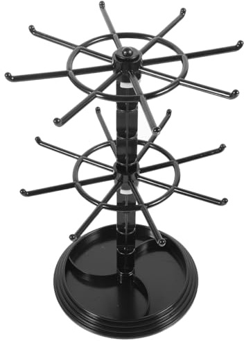 COLLBATH Portagioie girevole per collane e portachiavi, piccolo albero di gioielli per bracciali e catene, pratico supporto per gioielli