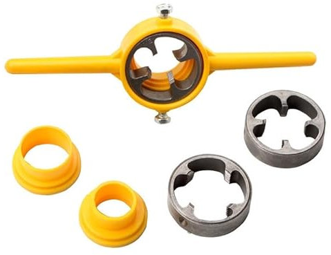 NestNook 6-teiliges NPT-Gewindeschneider-Werkzeugset für PVC-Rohre (Größen 1/2, 3/4 und 1)