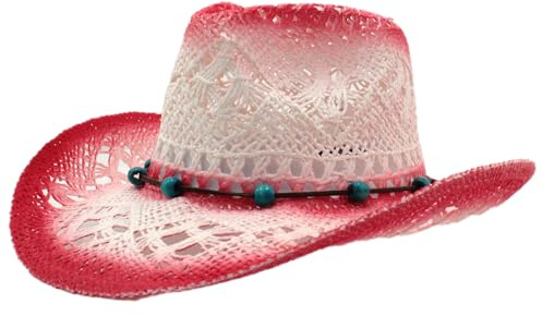 Carnavalife Sombrero Cowboy de Paja Estilo Western para Adulto, Familia por Color y Talla