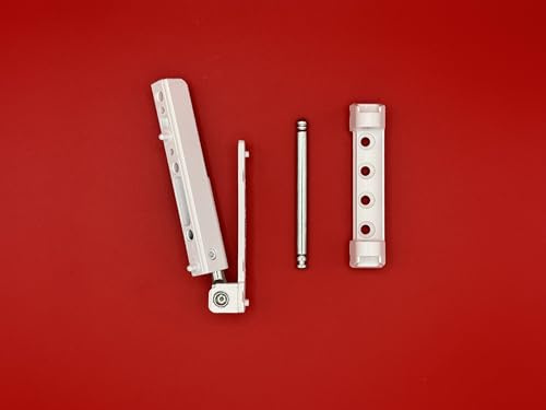 Maco Bandseitenset bestehend aus Ecklager und Scherenlager Multi-Matic/Multi-Trend 100kg bestehend aus 52483 + 52478 + 204039 (Ecklager + Scherenlager weiß lackiert)