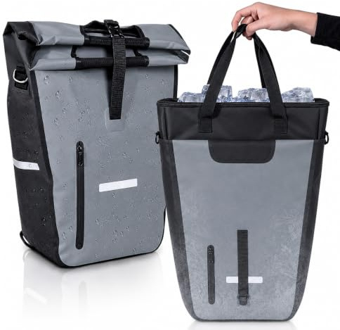 Yalitrca Alforjas para bicicleta con bolsa térmica extraíble