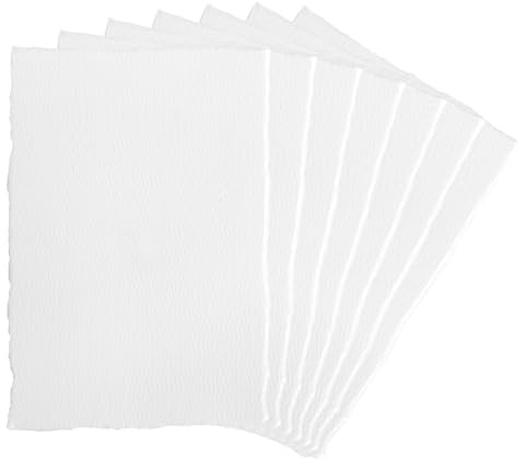 SLIAXINT 25 hojas de papel de acuarela, papel texturizado, papel de acuarela, papel hecho a mano, papel de algodón, papel acuarela, papel para bocetos, tarjetas de felicitación, tarjetas, invitaciones
