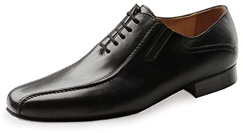 Werner kärna herr danssko 28017 – läder svart – 2 cm standardstycke – normal bredd – Made in Italy, - svart - 42 EU