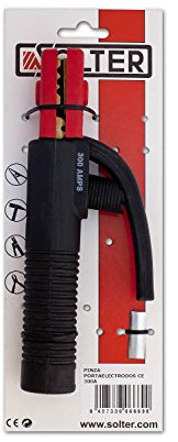 Solter Pinza Portaelectrodo 300A - Alta Resistencia y Precisión, Diseño Ergonómico, Compatible con Electrodos de hasta 5.0 mm, Seguridad y Rendimiento Profesional