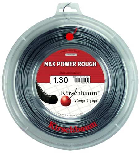 Kirschbaum Saitenrolle Max Power Rough, 1.30 mm, Anthrazit, 200m, 0105260218400016