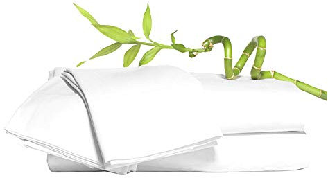 100% Bamboo Super Silky Soft Luxury 4 Piece Duvet Bed Set - Complete Bedding Set Includes Duvet Cover 2 Pillowcases and Deep Fitted Sheet by Euphoric Bedding ® (White, King Size)