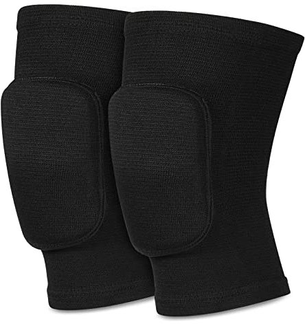 Protective Knee Pads Volleyball Knee Pads Non Slip Knee Brace Soft Knee Pads Knee Sleeve for Dance Basketball Running Football Jogging Cycling for Womens Mens Breathable Knee Protector, Black, M Size