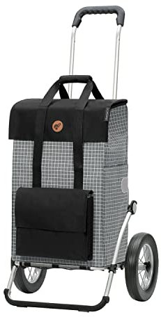 ANDERSEN Einkaufstrolley - Royal Shopper Hedda grau 51 L Reflektor,Shopping, Aluminium, klappbar, leichtgängig