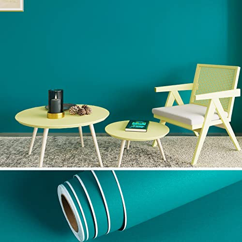 VEELIKE Papel Pintado Azul Verde Papel Adhesivo para Muebles Papel Tapiz Impermeable para Cocina Papel de Pared Decorativo Salon Armarios Dormitorio Papel Forrar Mueble Habitacion Baño 40cm x 300cm