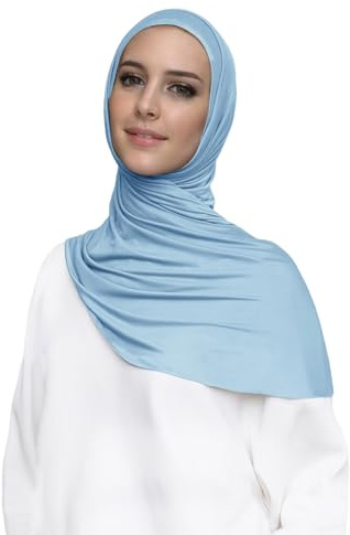 Lina & Lily försydd omedelbar slip-on modal jersey hijab huvudscarf för muslimska kvinnor