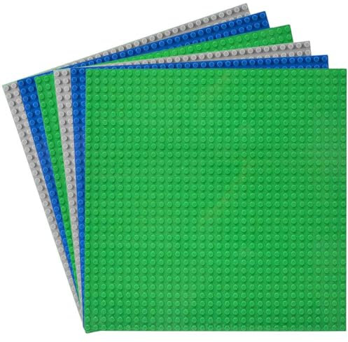 Neuytiky 6 Stück Klassische Grundplatten für Bauklötze,mit 32 X 32 Noppen,Platten-Set Bauplatte Kompatibel mit Meisten Marken,für Kreatives Spielen,Lernspielzeug