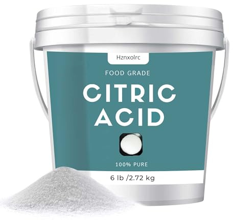 6 lb Citric Acid Powder Food Grade, 100% Pure, Citric Acid for Cleaning, Natural Preservative, Ideal for Cooking and Baking, Citric Acid for Cleaning & DIY Bath Bombs