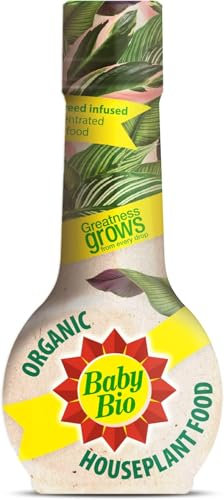 ASA® Baby Bio Organic Liquid Houseplant Food - Concentrated Nitrogen Feed Fertiliser Nutrients - Nutrition Gardening Soil Garden Potted Plants - 175ml