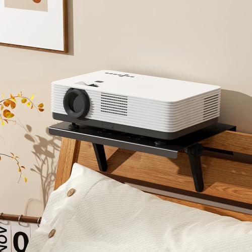 Soporte de proyector sin taladrar, estante plegable para sofá y mesita de noche