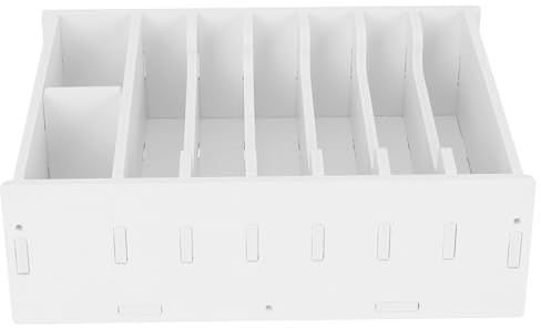 GALPADA Cash Register Insert Tray with 8 Compartments, Wooden Cashier Box and Ticket Storage Case for Desktop Organization, Cash and Coin Holder Suitable for Office and Retail Use