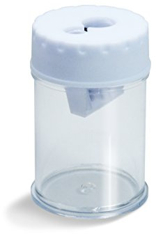 Rapesco R34DCDB2 Taille-crayon, Blanc/Transparent