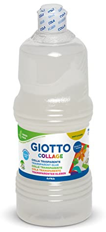 GIOTTO COLLAGE - Flacone Da 1Kg Colla Per Collage, Trasparente