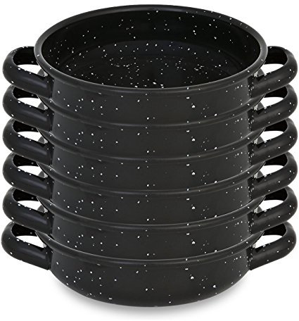 Menax - Paella Pfanne Mini - Stahl Antihaftbeschichtet - Schwarz - Set 6-18 Zentimeter