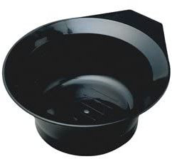 Comair Ciotola per tinta, nera, in plastica, 200 ml