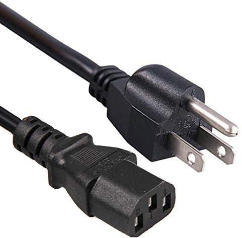 PremiumCord Netzkabel 230V 2m, Stromkabel mit US Stecker auf Kaltgerätebuchse C13, IEC 320, PC Netzkabel 3 Polig, Farbe schwarz