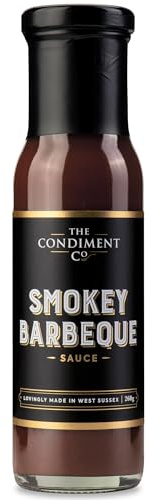 The Condiment Company Smokey Barbecue Sauce 260g, Use As BBQ Rib Sauce & For Burgers, BBQs, Gift Set & Cooking