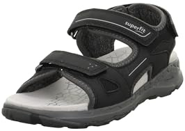 Superfit pojkar criss cross sandal, Svart ljusgrå 0010, 28 EU