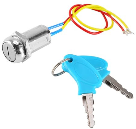 Interruptor con Llave Moto, Llave de Encendido Universal Interruptor de Arranque con Llave Interruptor Llave dos Posiciones, Llave de Contacto para Electrico