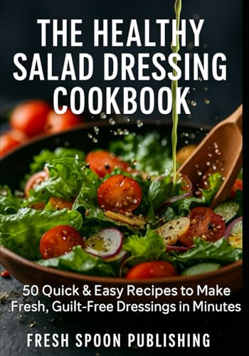 The Healthy Salad Dressing Cookbook: 50 Quick & Easy Recipes to Make Fresh, Guilt-Free Dressings in Minutes