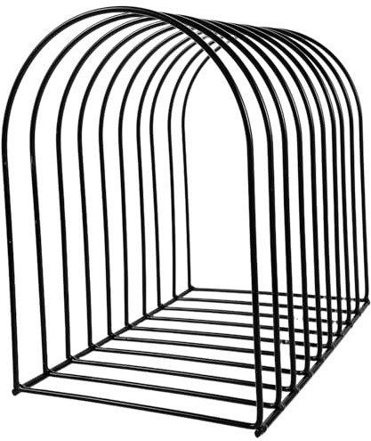 Mikikit Organiseur de Bureau Métal Robuste Trieur Vertical pour Dossiers et Étagère de Rangement Design Noir pour Classement et Organisation sur Bureau
