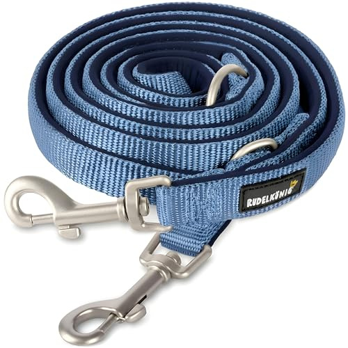 Rudelkönig Laisse Chien Réglable Bella - Multiposition 2,30 m Nylon